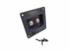 PROCRAFT LHT111 Recessed Speaker Jack Dish / Plate w/ 2) NYS229 Rean 1/4″ Jacks