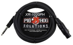 20ft 1/4″ TRS Male to XLR 3-Pin Female Shielded Balanced PigHog Audio Cable