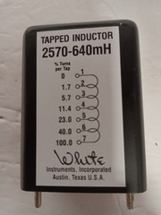 White Instruments 2570-640mh Tapped Inductor High Quality Made in the USA