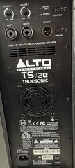 Alto TS112A Professional Loud Speaker True Sonic W/ Adapter Cord