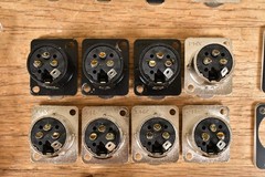 LOT of 24 Female XLR Panel Connectors with Wall Plates + Extras