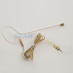 Single Hook Headset Mic YAM Beige EM1-C4SE Earset Mic For Sennheiser Wireless