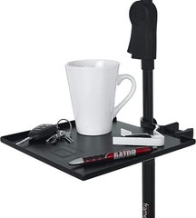 Gator FrameworksCases Microphone Stand Clamp-On Utility Shelf 9″ x 9″