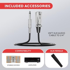 PylePro Dynamic Handheld Microphone, Professional Moving 6.14″ x 1.24″, Black