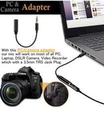 Quanfun pro 1pk Clip on Mini Microphone 3.5mm Lavalier For Mobile /pc/camera /