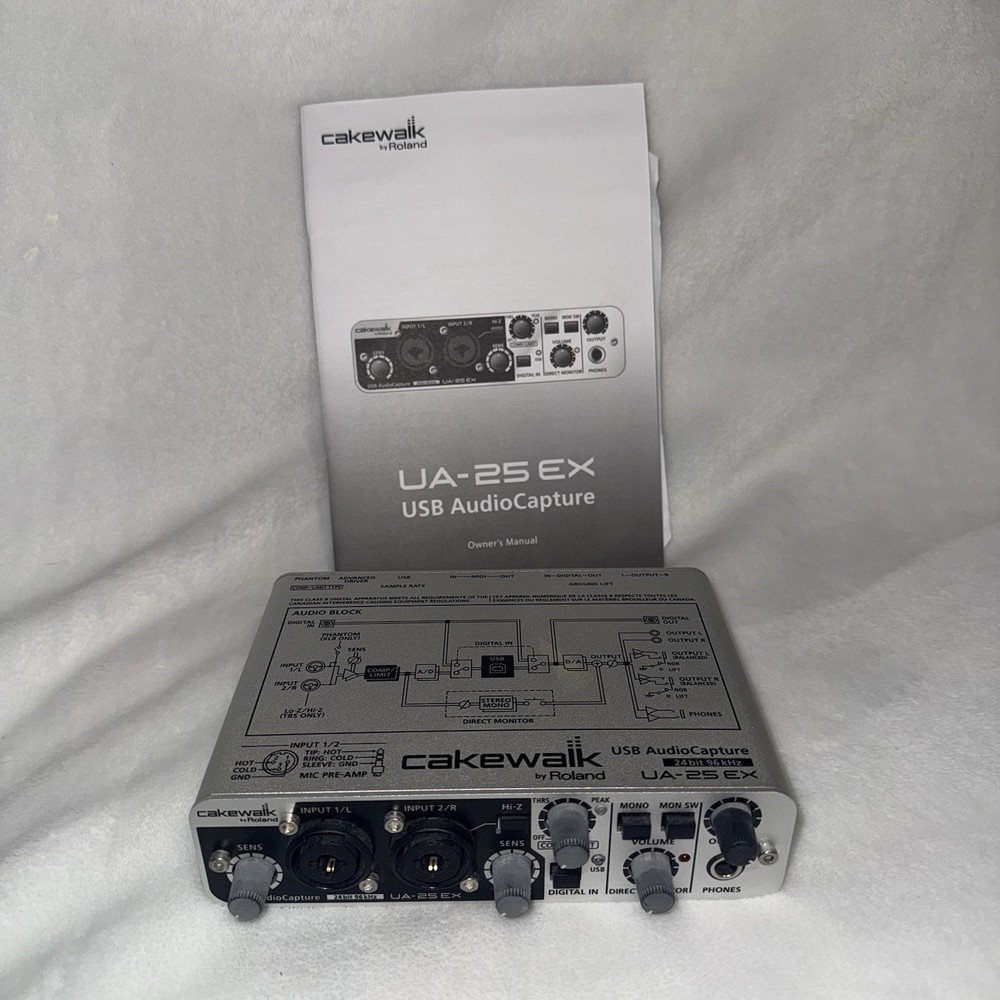 Roland Cakewalk Edirol UA-25EX USB powered Audio Capture Interface 24Bit 96kHz