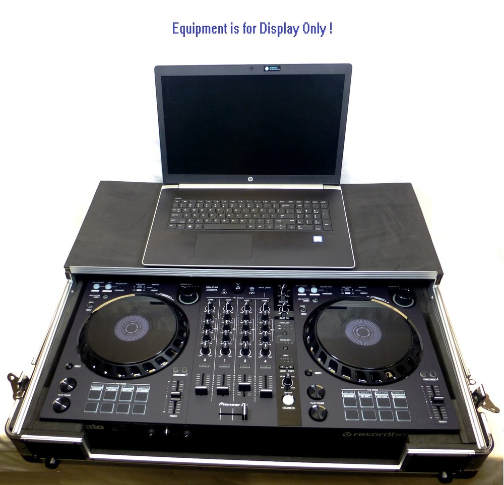 LASE Euro Style Case For Pioneer DDJ-FLX6 Controller with Glide for Laptop.