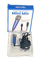 Mini Blue Mic Vlog/ Record/ Sing/ Comp W/Smartphone USB-C Port 3.5mm New In Box