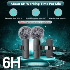 Compact Wireless Lavalier Mic for Content Creators – Noise Reduction & Clarity