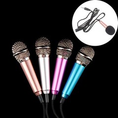 Mini Microphone 4 Pack Omnidirectional Stereo Mic for Voice Recording Phone