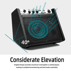 Coolmusic DM20 20W Bluetooth Personal Monitor Amplifier Electric Drum Amplifier