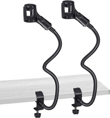 2 Sets Gooseneck Mic Stand 13 Inch Microphone Stand Flexible Gooseneck Desktop 3