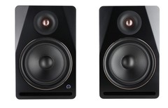 Pair Rockville APM8D v2 8″ Active Powered Studio Monitor Speakers USB+Bluetooth