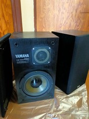YAMAHA NS-10M PRO STUDIO Speaker Pair System Banana plugs and woofer replaced