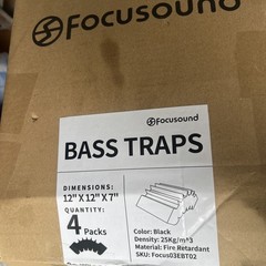 Focusound 4 Pack Bass Traps Corner Acoustic Foam Corner 12″ X 12″ X 7″