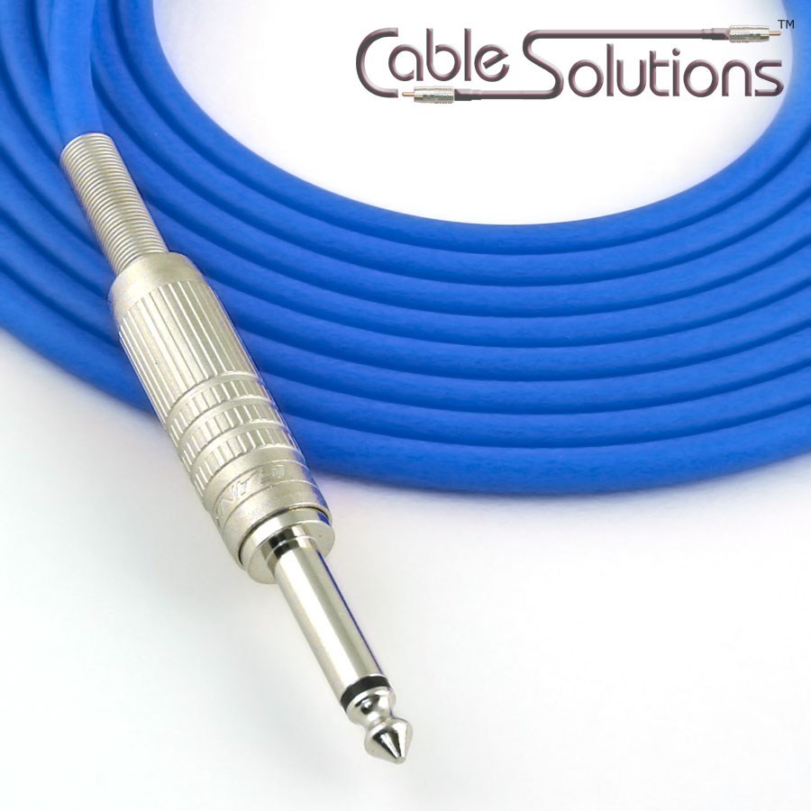 Canare GS-6 Low Noise OFC Guitar/Instrument Cable, Hand-Crafted, 1.2m, Blue