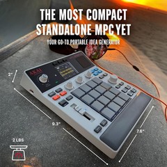 Standalone MPC Sample Sampler with USB-C, Rechargeable Battery & Built-in Mic