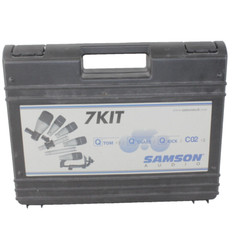Samson Audio 7 Kit 7-Piece Drum Microphone Kit in Hard Case Tom Snare Kick CO2