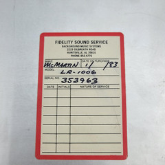 McMartin Industries Vintage LR-1006 1/3 Octave Equalizer 1980s