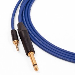 Mono Mini Jack to 1/4″ jack Lead. Neutrik Rean Van Damme Black Gold Connectors