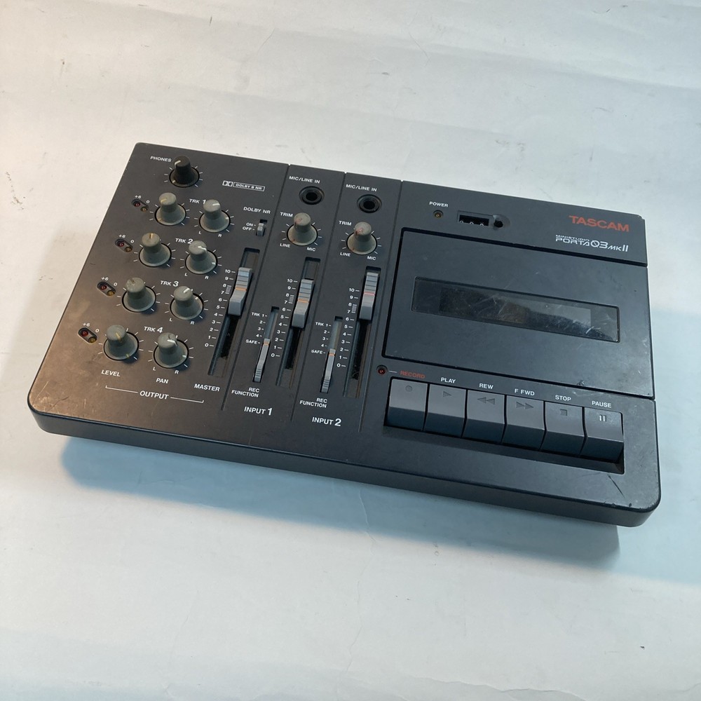Tascam Portastudio Porta 03 Mkii 4 track Cassette Recorder FOR PARTS