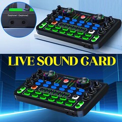 Sound Mixer Microphone Voice Changer For Broadcast Live Streaming Effect PC KTV