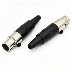2Pcs TA5F 5 Pin Mini XLR Female Audio Connector Mic Adapter Tini Q-G