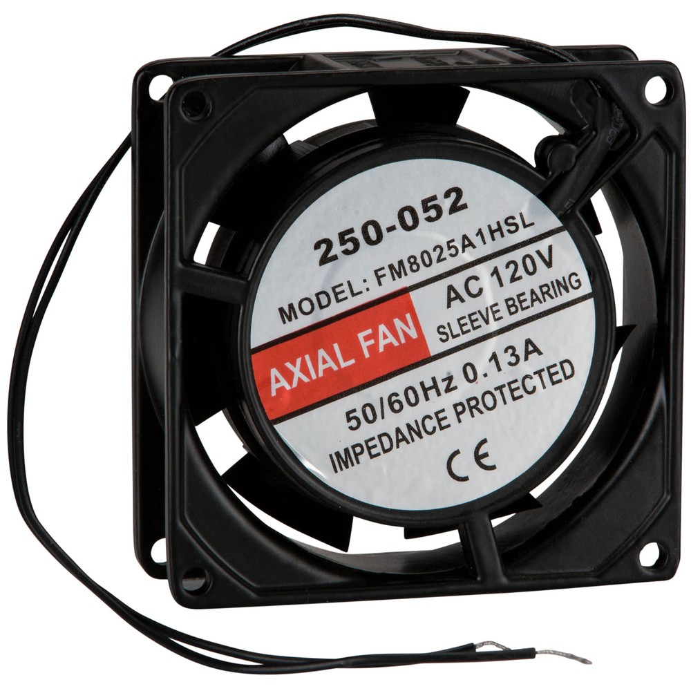 Cooling Fan 120 VAC 80 x 80 x 25mm 18 CFM