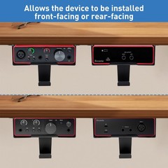 Under Desk Mount for Focusrite Scarlett Solo 3rd Gen/Solo 4th Gen with Headph…