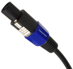1/4″ (6.3mm) Mono TS Male to 4-Pole Speakon-Compatible Speaker Cable