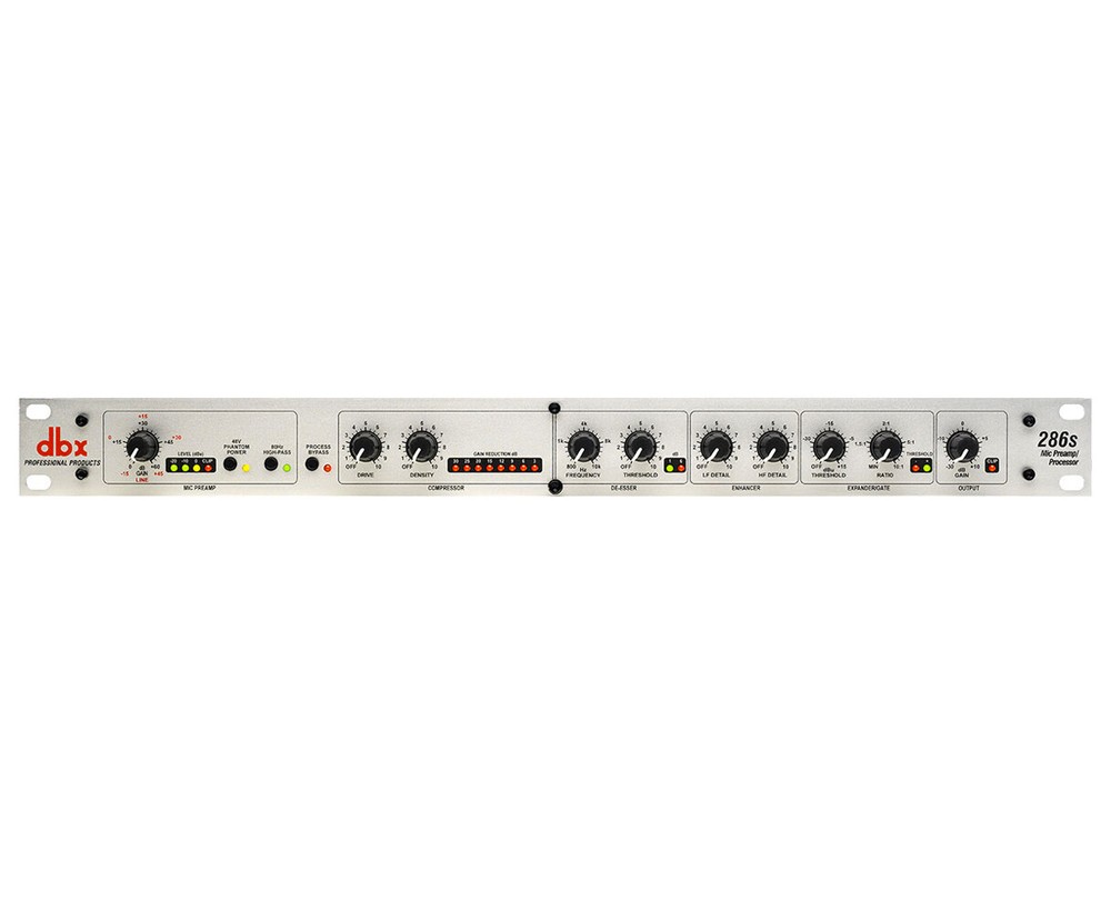 DBX 286s Microphone Channel Strip w/ Mic Pre-amp Compressor Dynamics Processor