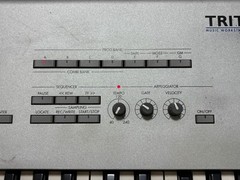 Korg Triton 61-Key Keyboard Synthesizer Sampler with Power Cable Used from Japan