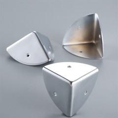 4Pcs Corner Protector Metal Silver 38MM for Tool Box Luggage Corner Guard Bumper