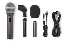 SAMSON TECHNOLOGIES Q2U USB/XLR DYNAMIC MICROPHONE PACK – SILVER/Gray