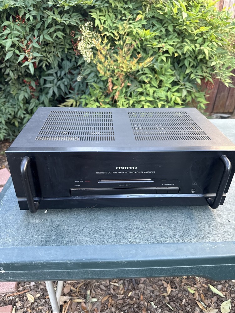 Onkyo M-5100 Discrete Output Stage / Stereo Power Amplifier 8 Ohms 110w Per Chan