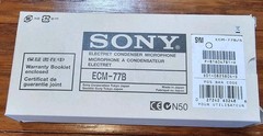 Sony ECM-77B Electret Condenser Omnidirectional Lavalier Microphone – New In Box