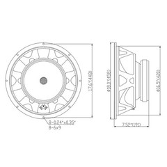 Sound Town 18″ 800W Replacement Woofe with 4″ Voice Coil, 4-ohm (STLF-1804-4)