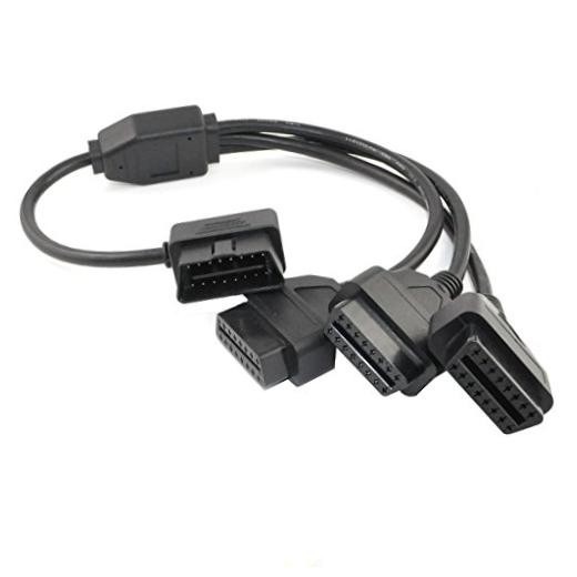 OBD2 Splitter Cable,OBD-II Extension Cable,Car Diagnostic 1 Male to 3 Female