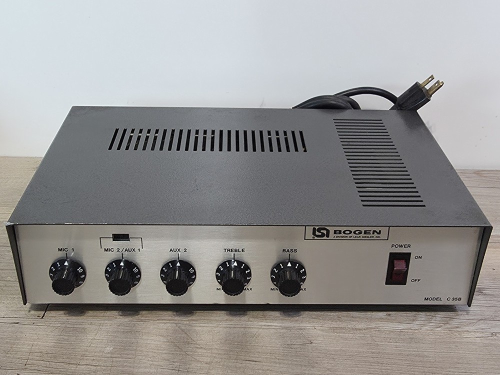 Bogen C35B Commercial Audio Amplifier 35W Mixer Amp