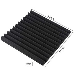 60 Pack Acoustic Panel Polyurethane Foam Sound Proof Acoustic Treatment 60pcs