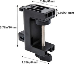 Durable Metal Microphone Desk Clamp with Foam Padding – Perfect for Boom Arms