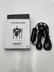 (QTY 2) Oxsubor USB Cable-Upgrade Professional MIDI to USB In-Out Cable Adapter