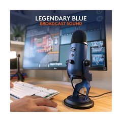 Logitech for Creators Blue Yeti USB Microphone for PC, Podcast, Gaming, Strea…