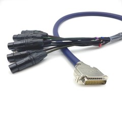 6.56ft DB25 to XLR Female Snake Cable, DB25 Male to 8 Channel XLR 3Pin Female…