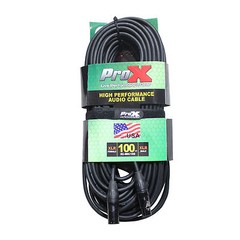 4 XLR Microphone Cables 100 ft High Performance 20 AWG by PROX