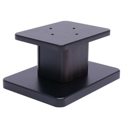 Elegant Black Walnut Speaker Stands for Bookshelf or Desktop Use