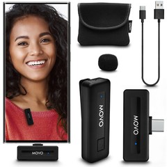 Movo Wireless Mini UC USB-C Wireless Lavalier Microphone for Android