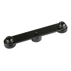 CAMVATE Double Microphone Mounts Stand T-bar 149mm 5/8″-27 Screws fr DSLR Camera