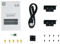 JBL CSA1300Z 70v Commercial Amplifier + (14) Black Pendant Speakers CSA 1300Z