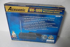 Acesonic VHF-1000 Wireless Professional Microphone System 3uV 120dB 15ppm NEW